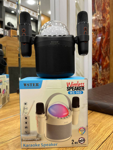 اسپیکر wster مدل ws-960 همراه با میکروفن وایرلس