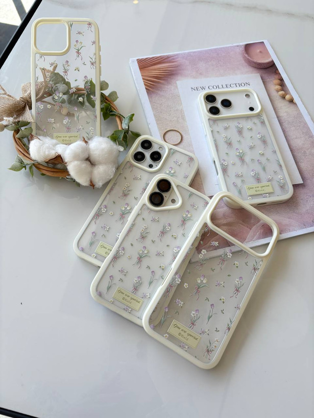 قاب گوشی گل ریز مینیمال
