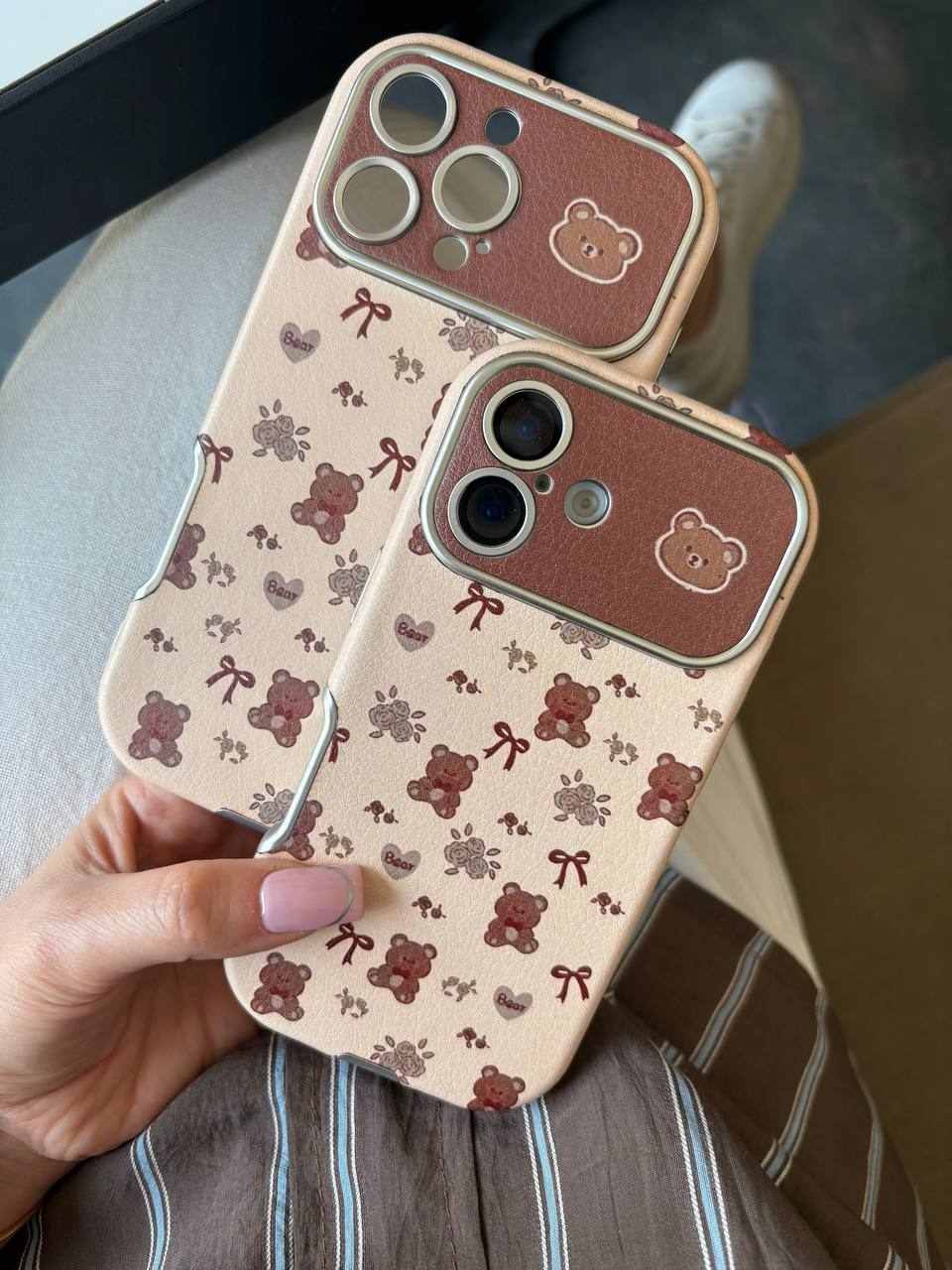 قاب تدی و پاپیون قهوه ای